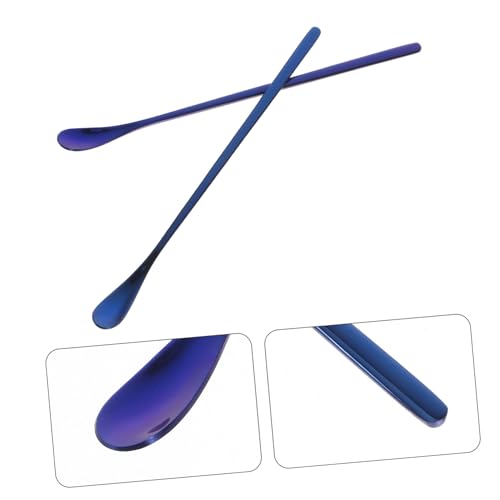 SUPVOX 2pcs Reptile Feeding Spoon Ergonomic Handle Pet Food Scoop for Lizards and Small Animals Safe Stainless Steel Convenient Design for Easy Feeding