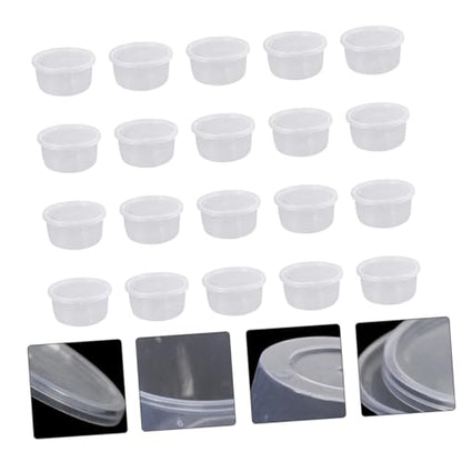 Mikikit 20Pcs Boxes Reptile Breeding Boxes Durable White Containers for Spiders Lizards Frogs and Pets for Quarantine and Comfortable Living Environment