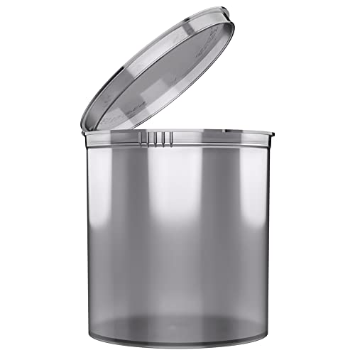 90 Dram CR Plastic Packaging Pop Top Containers - Child Resistant Travel Holder Vial Bottles - 60 qty (Smoke) - color: Smoke