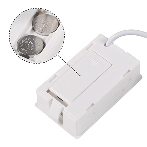 2-Pack Mini Digital Hygrometer Thermometer Gauge with Probe LCD Display Temperature Fahrenheit Humidity Meter for Incubator, Reptile Plant Terrarium, Humidor, Guitar Case, Greenhouse - color: 2PCS White