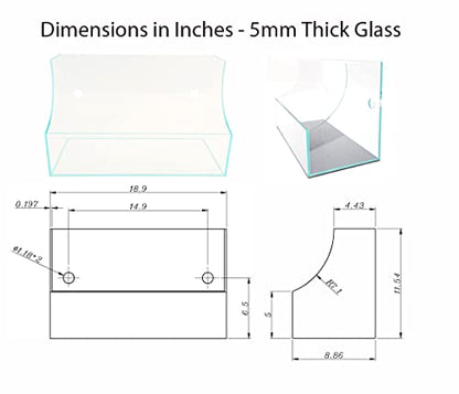 Low Iron Ultra Clear Glass Terrarium Paludarium