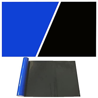 ELEBOX Aquarium Background Blue Black Fish Tank Background Wallpaper Double-Sided Aquarium Backing, Aquarium Decorations for 10 Gallon 20 Gallon Aquarium 11.8" x 24.4" - size: 11.8" H x 24.4" L