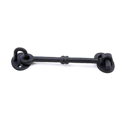 Renovators Supply Manufacturing Wrought Iron Cabin Hook Eye Shed 5.75" Gate Door Latch Catch Holder - size: 5.75-inch