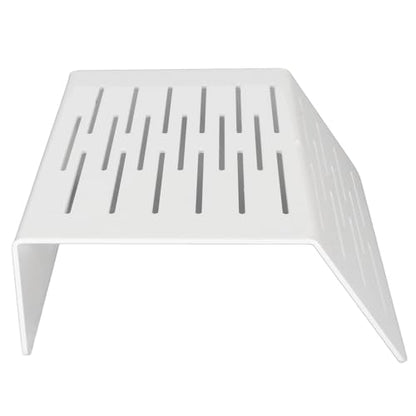 CHICIRIS Acrylic Basking Platform Thick Hollowed Steps Climbing Ramp Stable Resting Dock with Smooth Cleaning for Reptile Tank (Large) - size: Large
