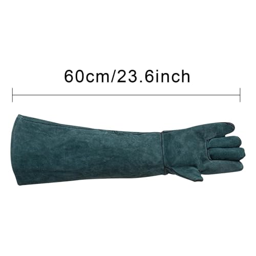 suade Gauntlet Protectors - Animal Handling Gloves, High Temperature Oven Grill Stove Shield, Cut Resistant Accessory Case - color: B