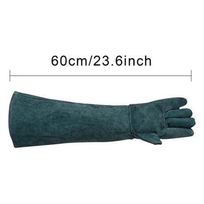 suade Gauntlet Protectors - Animal Handling Gloves, High Temperature Oven Grill Stove Shield, Cut Resistant Accessory Case - color: B
