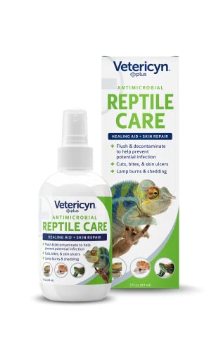 Vetericyn Plus Reptile Wound Care Spray | Reptile Skin Repair, Help Care for Reptile Wounds, Including Scale Rot, Lamp Burns, and Shedding. 3 Ounces
