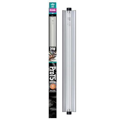 Arcadia T5 UVB Reptile Light Fixture Kit 36" Long 39 Watts 12% Desert – Complete UVB Light for Reptiles, Turtles, Snakes, Bearded Dragon Lamp Setup, Long Lasting Easy to Use Professional Lighting