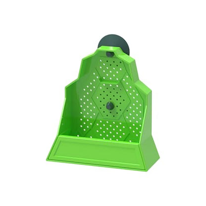 Anti-Escape Feeding Bowl with Ventilation Holes and Strong Suction for Amphibians Diets Suction Cup Reptiles Feeder - size: S