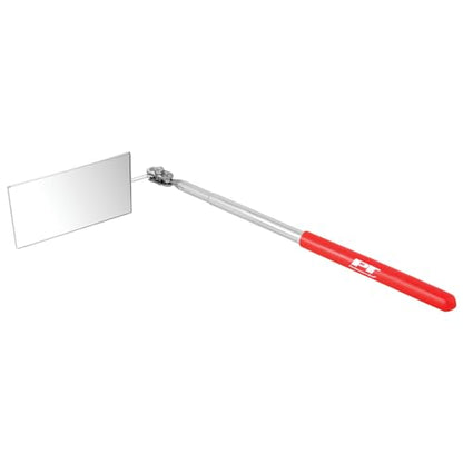 Performance Tool W86011 2 in. Telescoping Inspection Mirror | Automotive and mechanics mirror. Extends from 12-3/4 to 19-1/4 inches. 360-degree swivel. Non-slip vinyl coated handle - size: 19.3"L x 2"W