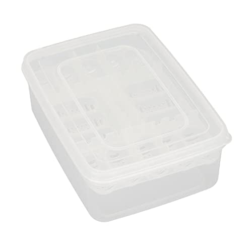 GLOGLOW 16 Grid Reptile Incubator, Plastic Construction, Transparent Design for Efficient Reptile Egg Hatching, Perfect for Breeding Reptiles 6.6x4.8x2.4in