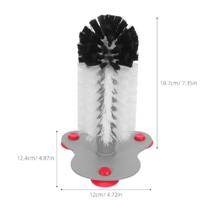 Beaupretty 2pcs Turtle Scrub Brush with Suction Cup Stability for Tank and Terrarium, Abs Material Reptile Shell Cleaner Brush with Convenient Storage, for Tortoise and Turtle Shell Cleaning
