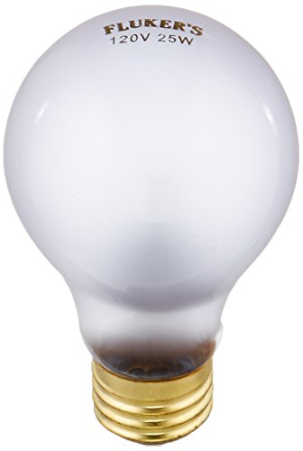 Fluker's Incandescent Reptile Lighting, Full Spectrum Daylight Bulb for Reptiles, Made with Neodymium, Provides Infrared Light, 25-Watt - size: 25 Watts
