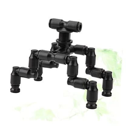 FRCOLOR 2sets Adjustable Sprayers for Reptiles Black Pet Cooling Nozzle for Terrarium Humidity Rotatable Mist System Animal Supplies