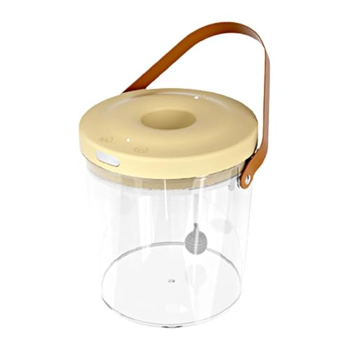 Travel Fish Tank with Light Quiet Clear Oxygen Circulation Aquarium | 2000mAh Fish Container for Bait Fishing Kids Indoor Outdoor Sensory Play Reptile