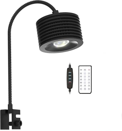 Lominie 16W Full Spectrum Aquarium Light, 4 Channels Remote Control，Adjustable Gooseneck Freshwater Super Bright Fish Tank Light for Planted Nano Freshwater Aquarium Tank