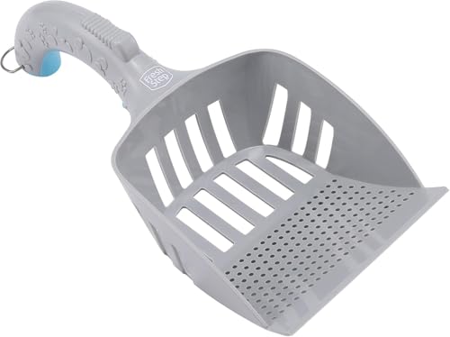 Fresh Step All-in-One Cat Litter Scoop with Ergonomic Handle, 2-Pack | Deep shovel design, ergonomic handle grip, Kitty Litter Scooper for fast and easy daily scooping - size: One Size - 2 Count, style: All in One Litter Scoop
