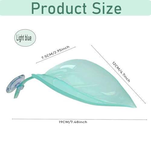 Crested Gecko Tank Accessories，Crested Gecko Hide，Frog Habitat Platform，Gecko Wall Climbing Toy &Reptile Branches（3PCS） (Light Blue) - color: Light Blue