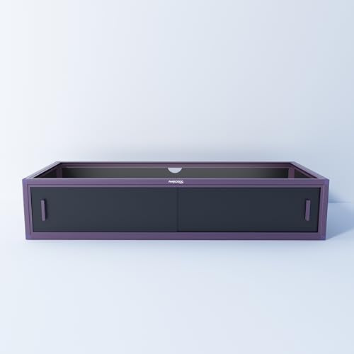 Reptile Terrarium 48" Spacer Cabinet, Reptile Tank Accessories Spacer, Only for Phailozoo 85/120 Gallon Reptile Enclosure, Reptile & Amphibian Enclosure Terrarium Stand, 48"x 24" x 10" - color: Royal Purple, size: 48x24x10 inch
