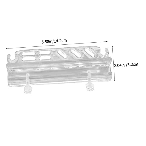 Aquarium Tool Holder Acrylic Fish Tank Wall Organizer for Scissors Tweezers and Cleaning Tools Convenient Storage Rack for Aquatic Plants and Accessories