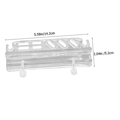 Aquarium Tool Holder Acrylic Fish Tank Wall Organizer for Scissors Tweezers and Cleaning Tools Convenient Storage Rack for Aquatic Plants and Accessories