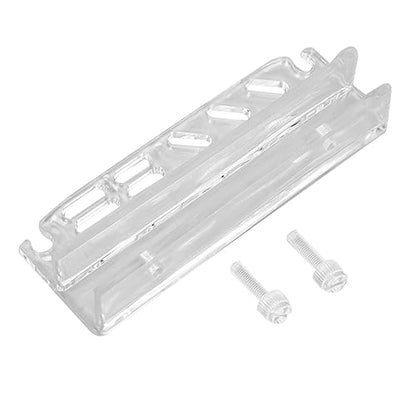 Abaodam Fish Tank Tweezers and Scissors Holder Rack Transparent Acrylic Aquarium Cleaning Accessory Organizer Wall-Mounted Tool Storage for Scissors Tweezers and More