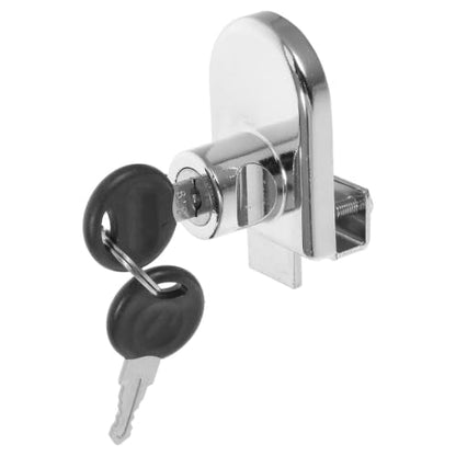 Cabilock Sliding Glass Door Lock for Display Cases, Keyed Showcase Lock | No-Drill Edge Mount, Zinc Alloy Construction