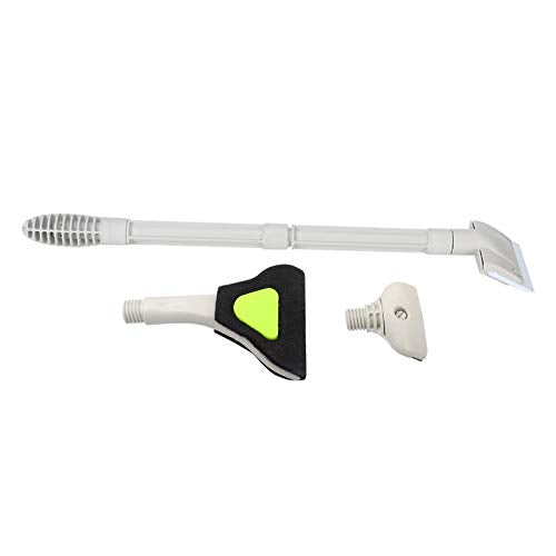 Yctze ZYSH1 3 in 1 Aquarium Cleaning Tools Set - Glass Brush, Silicone Pad Scraper & Acrylic Scraper for Fish Cleaning