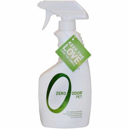 Zero Odor Pet Odor Eliminator, Air and Surface Odor Remover for Carpet, Furniture, and Pet Beds, Trigger Spray, 16 fl oz - size: 16 Fl Oz (Pack of 1)