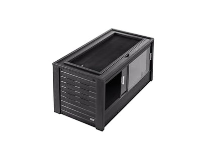 New Age Pet ECOFLEX Medium Reptile Enclosure with Matching Cabinet Stand Set in Black - color: Black, size: Medium