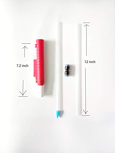 New Version 31.2 inch and 19.2 inch Syringe Coral SPS HPS Feeder, Marine Fish and Reef Coral Aquarium Syringe Tube Feeder 25ml Capacity - size: 25ml
