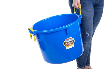 Little Giant® Plastic Muck Tub | Durable & Versatile Utility Bucket with Handles | Muck Bucket | Durable Handles | 40 Quart | Blue - color: Blue, size: 40 quart