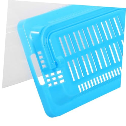 Happyyami Portable Fish Tank Handheld Aquarium for Fish Turtles and Small Reptiles Lightweight Easy to Transport Container for Pet Travel and Outdoor Adventures