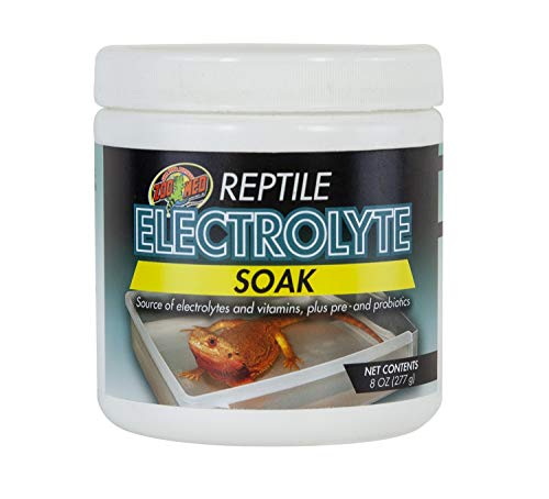 Zoomed Reptile & Amphibian Electrolyte Soak (8oz) & Includes DBDPet Pro-Tip Guide - Great for Beardies, Chameleons, and Geckos After Laying Eggs!