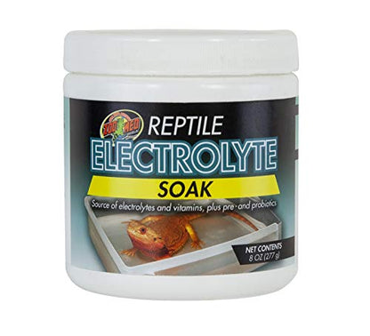 Zoomed Reptile & Amphibian Electrolyte Soak (8oz) & Includes DBDPet Pro-Tip Guide - Great for Beardies, Chameleons, and Geckos After Laying Eggs!
