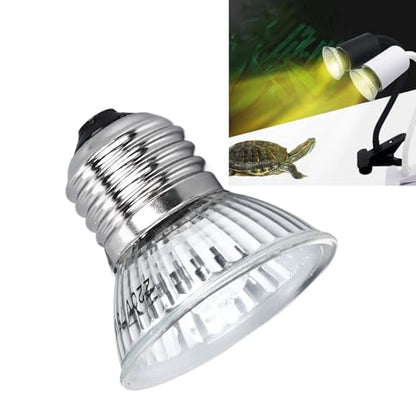 75W Reptile Heat Lamp Basking Light Bulb Energy Efficient Safe Calcium Vitamin D Lighting for Turtles Lizards Terrarium