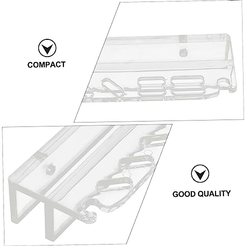 Mikikit Acrylic Aquarium Tool Holder Rack Storage Magnetic Cleaner Fish Tank Cleaning Tool Stand