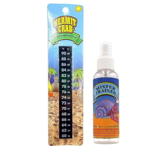 Needzo Ultimate All-in-One Hermit Crab Starter Kit, Neon Plastic Cage, Thermometer, Food, Treats, Trainer Bottle, and Coral Pieces, Terrarium Supplies for Pets and Reptiles