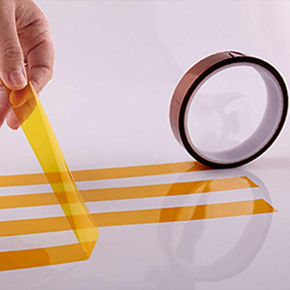 EQUTY BAYMERS 2 Rolls 20mm X 33m 108ft Heat Tape,Adhesive Heat Resistant/Transfer Tape, Heat Vinyl Thermal Sublimation Press Tape,No Residue,Electronics,Soldering,Protecting Circuit Board - size: 20MM 2ROLLS