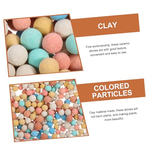 Toddmomy 2bags Ceramsite Stones for Plant Decoration for Hydroponic Gardening Air Purification and Root Aeration Flower Pots