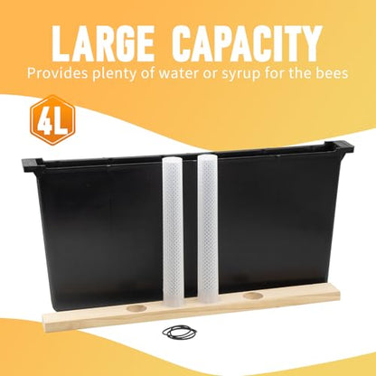 2 Pack 4L Bee Pro Feeder,Frame Feeders for Bee Hive Bee Watering Station,Beehive Frame Feeder Deep Frame Water Feeder for Hive Tool Beekeeping Supplies