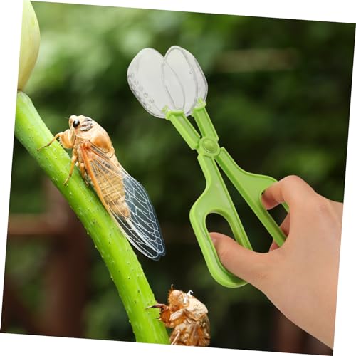 ibasenice Reptile Feeding Clamp and Poop Scoop Multipurpose Tool for Insect Catching and Cleaning Fish Tanks Lightweight and Easy to Use for Lizard Tortoise and Other Pets