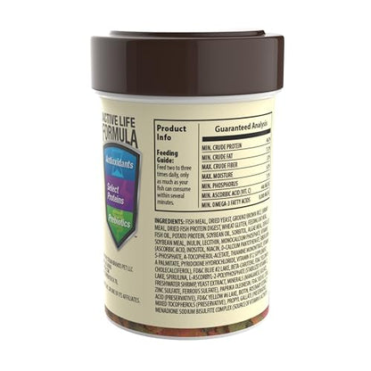 TetraMin Tropical Flakes Fish Food, 0.42 oz | Complete Daily Diet For Top-And-Mid Feeding Tropical Fish, Protein For Growth & Prebiotics for Digestion, Clear Water Formula - size: 0.42 Ounce (Pack of 1)