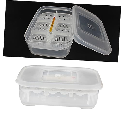 FOMIYES Reptile Egg Incubator Thermometer Snake Lizard Box Egg Capacity Heat Light Easy to Clean Random Color