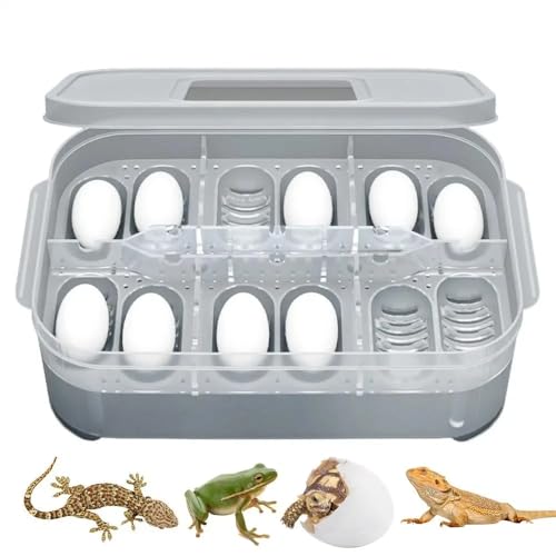 Pets Incubation Box DIY 12 Grids Hatch Box Snake Lizard Hatching Box Egg Tray Crawler Lizard Leopard Gecko Reptile Accessories