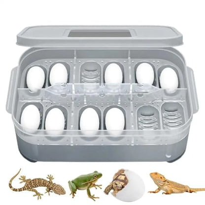 Pets Incubation Box DIY 12 Grids Hatch Box Snake Lizard Hatching Box Egg Tray Crawler Lizard Leopard Gecko Reptile Accessories