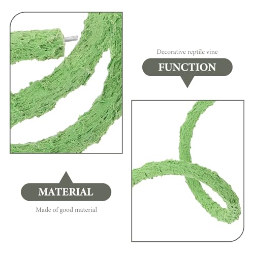 DECHOUS Artificial Climbing Vine for Reptile Tank, 1 Meter Fake Tree Branch Ornament, Aquarium Landscaping Decoration for Geckos, Lizards, Crabs, and Terrarium Habitat