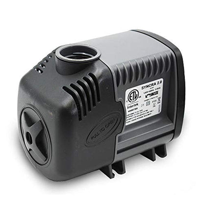 SICCE Syncra Silent 2.0 Multifunction 568 GPH Submersible Water Pump | Italian Made 35W Ultra Quiet Durable Aquarium Fish Tank, Fountain, Pond, Hydroponics, Terrarium Black | Freshwater & Saltwater - size: Syncra Silent 2.0