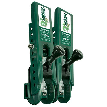 PacTool Gecko Gauge Siding Tool - LP Wood Installation, 2-Pack Green | 8" x 3/8" plastic gauges for LP siding & vinyl mounting blocks. Includes 2 clips. Compatible with engineered wood systems. - size: 3/8” Thickness for LP Siding, style: STANDARD