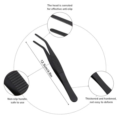Jumping Spider Feeding Dish Set, Magnetic Water Bowl, Reptile Feeding Tongs, Jumping Spider Enclosure Accessories